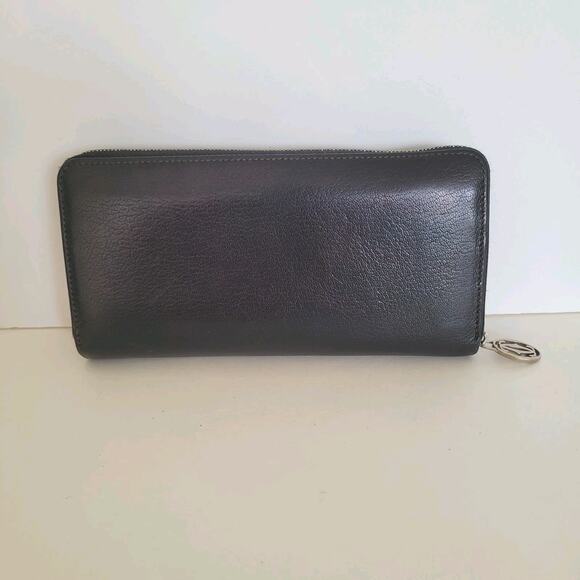 Cartier Must The Cartier Leather Zippy Around Long Wallet Black Large Modern - Picture 2 of 9